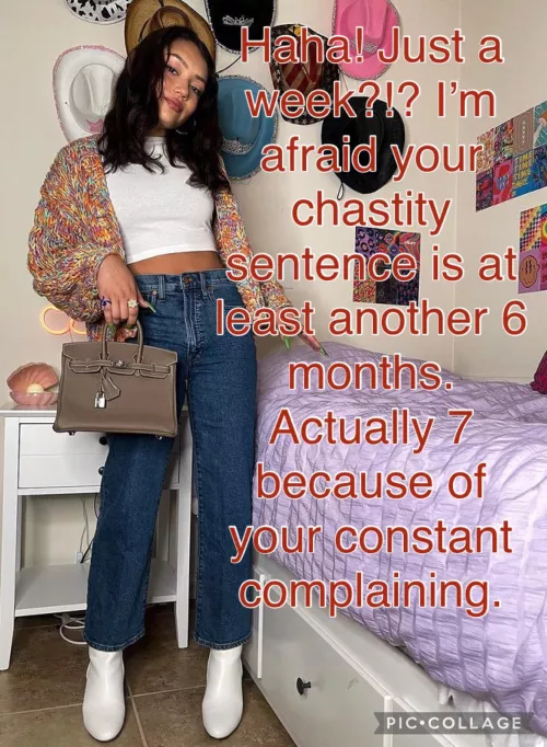 Go follow my Instagram for more: chastitycapsymore