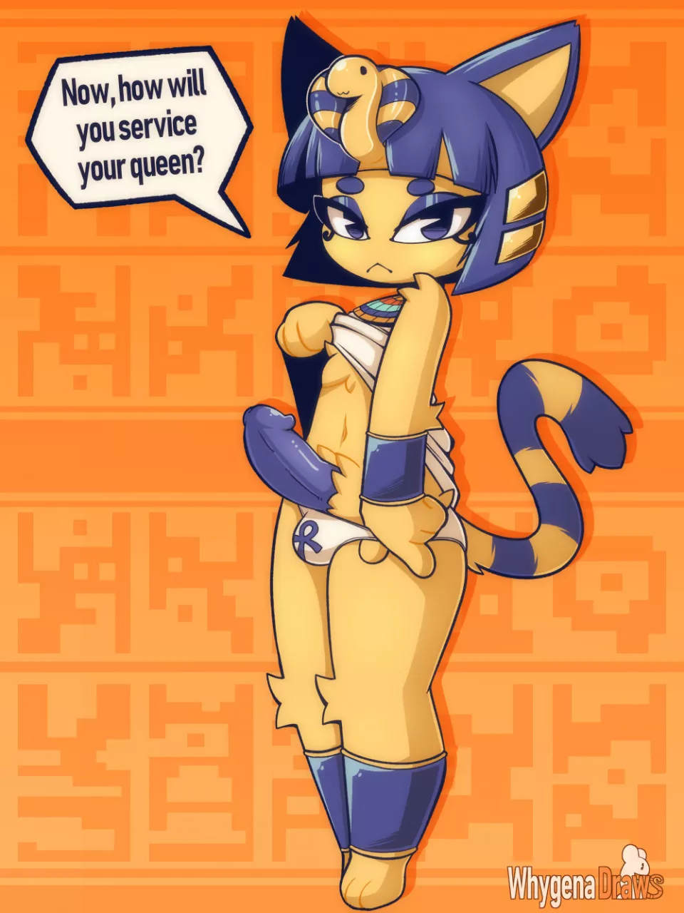 I'd Worship Ankha Any day (Whygena / Draws-When-Gay)