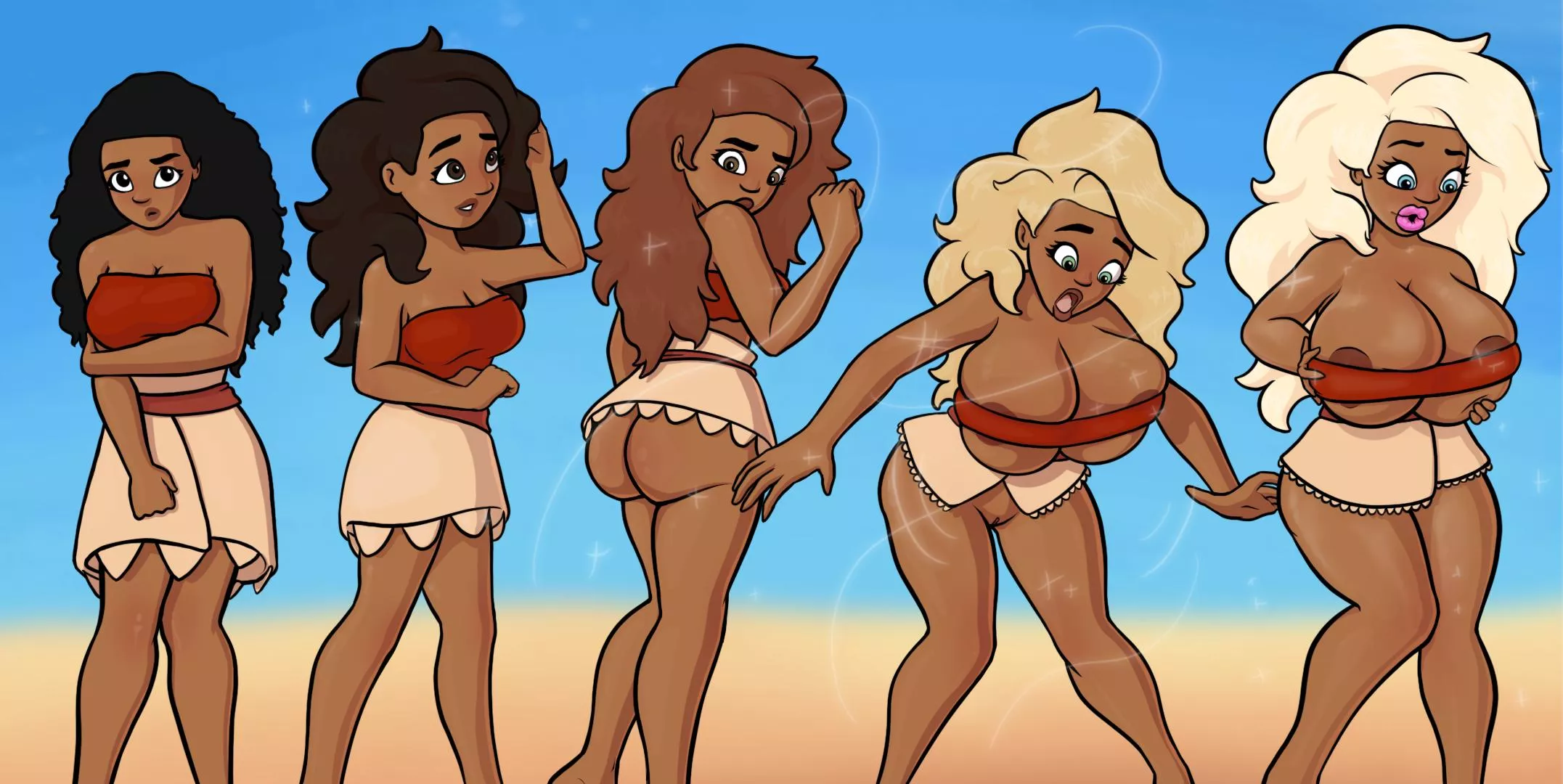 Moana's Bimbofication [Moana] (Shagamon Games)