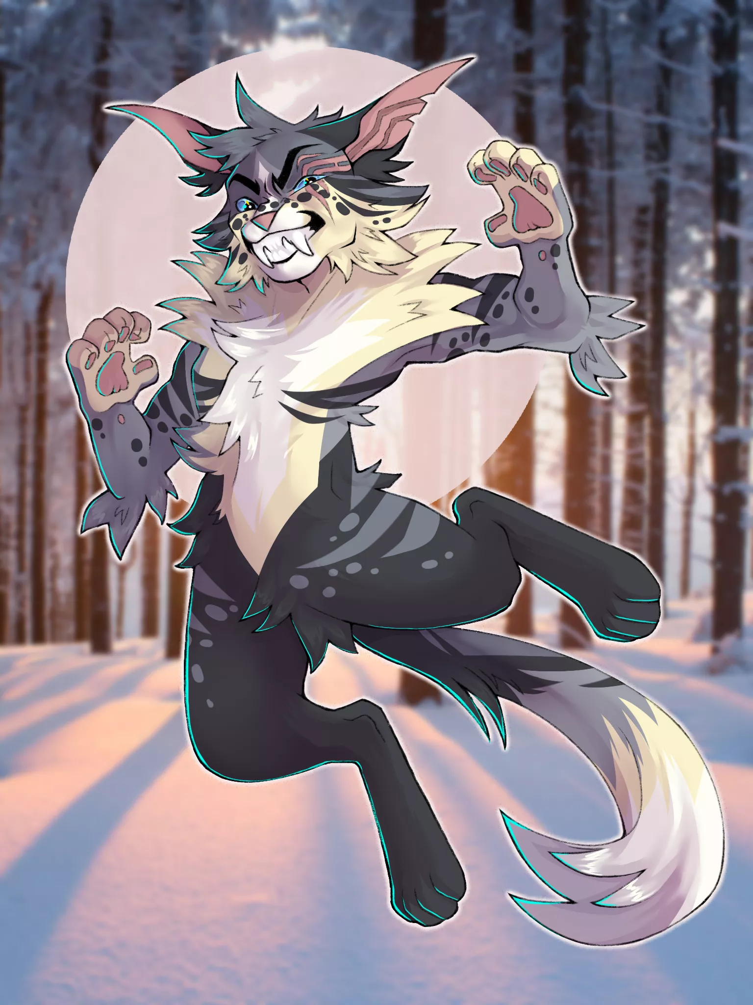 my Sona, but now in anthro so he can hold a gun