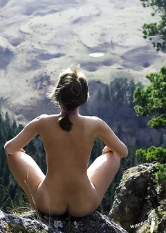 Our vacation to Norway, shes on top of the world!