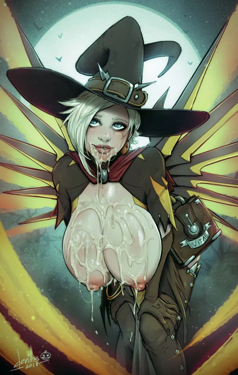 Witch Mercy knows how to get a s-cream out of a man (devil hs)