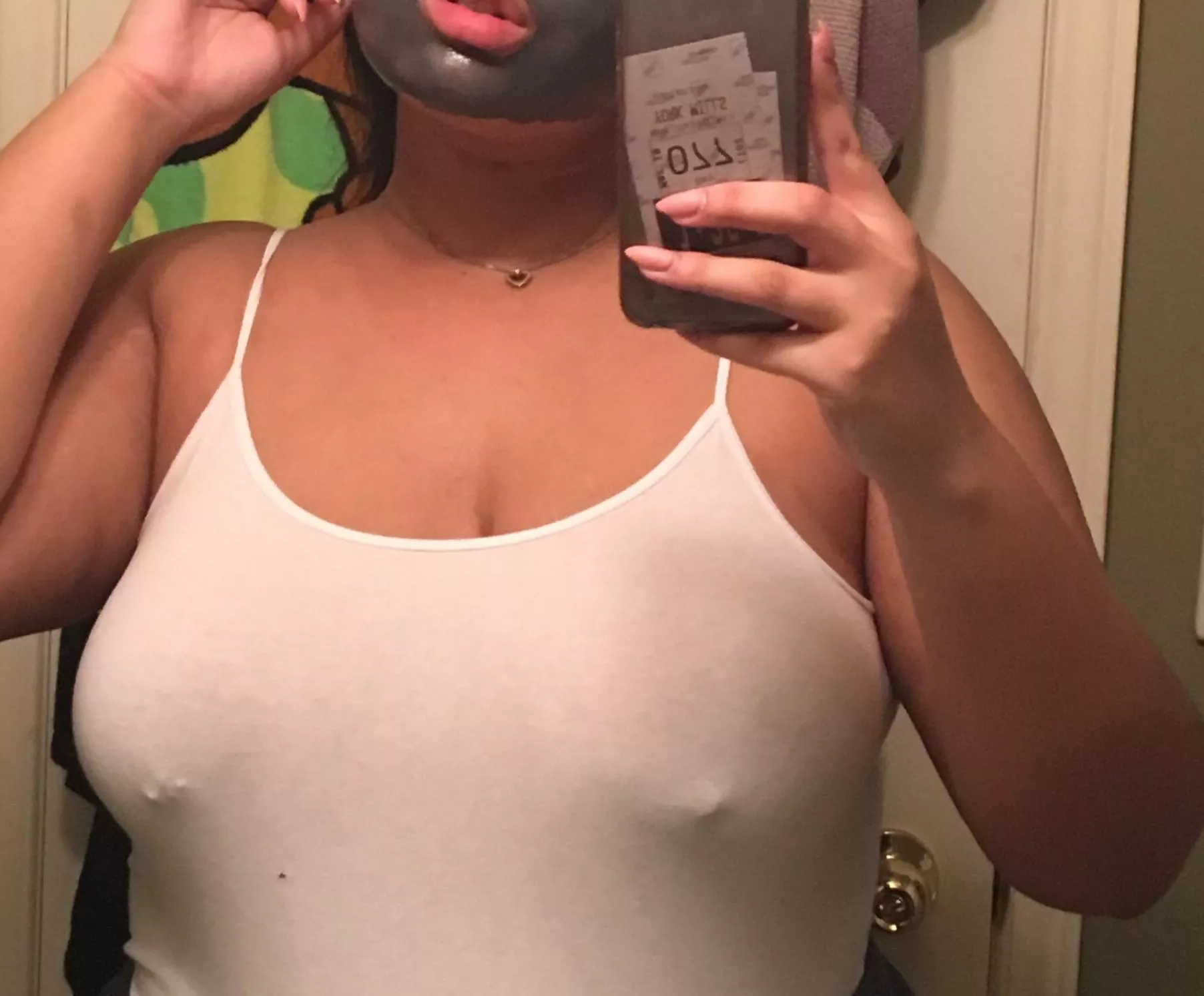 (19) Love the way my pokies come through in this shirt! Give me some love if you like it too 😘