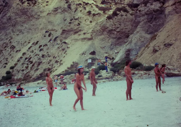 A friendly volleyball game