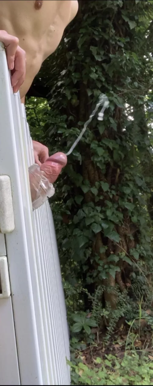 Did you ever fuck a public garden fence and nutted when some hunks were stopping and staring at you? I did 🙈🍂🍁🍃