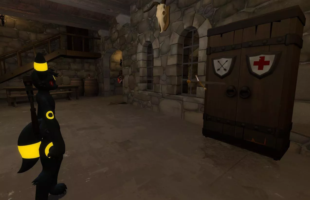 Hello guys! sorry that i was gone for so long but im back and i have found a new weapon! i‘m sure the owner won‘t mind if i take it… without seeing me nor give it back to them.