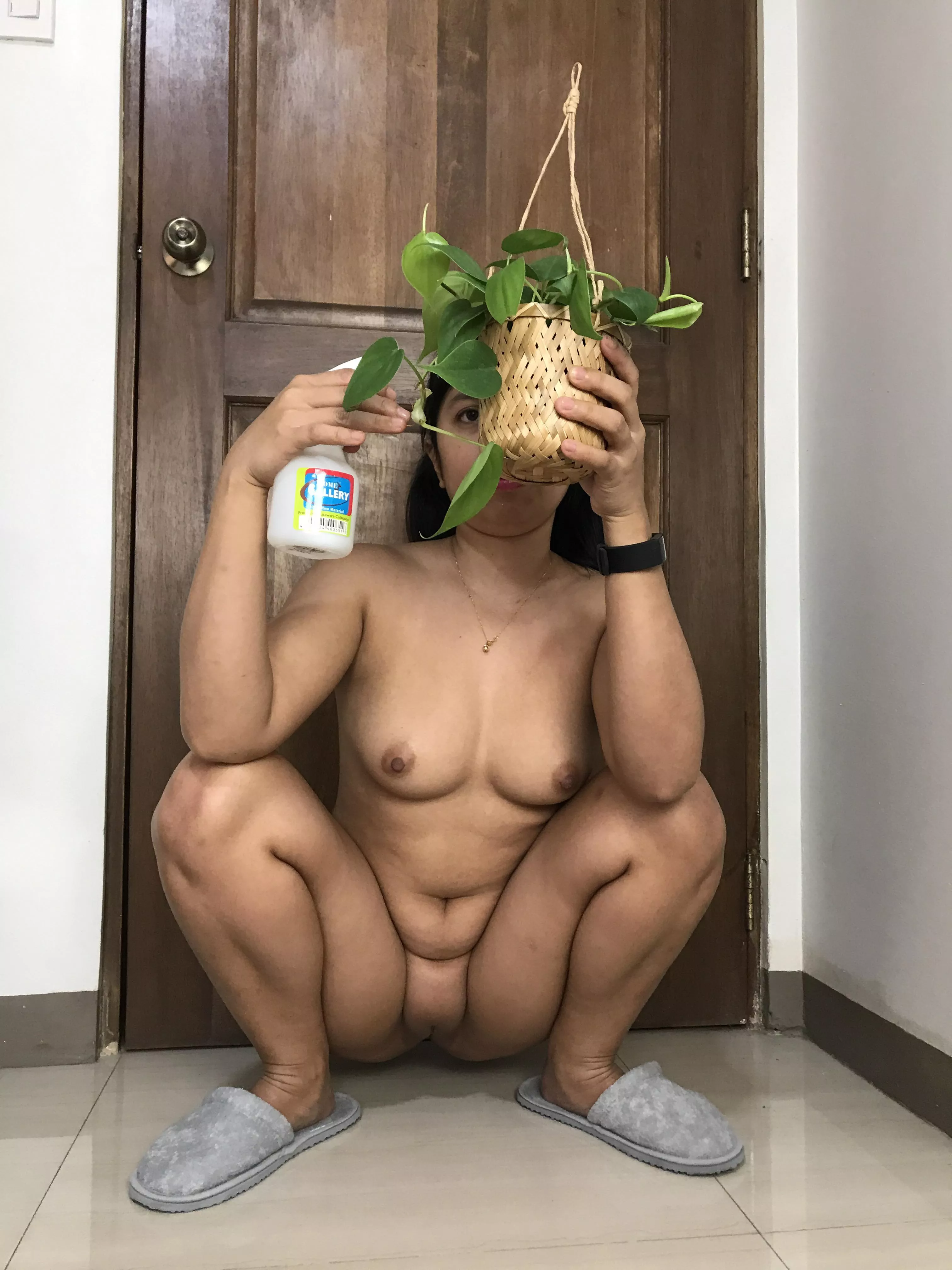 I am taking real good care of my little plants…