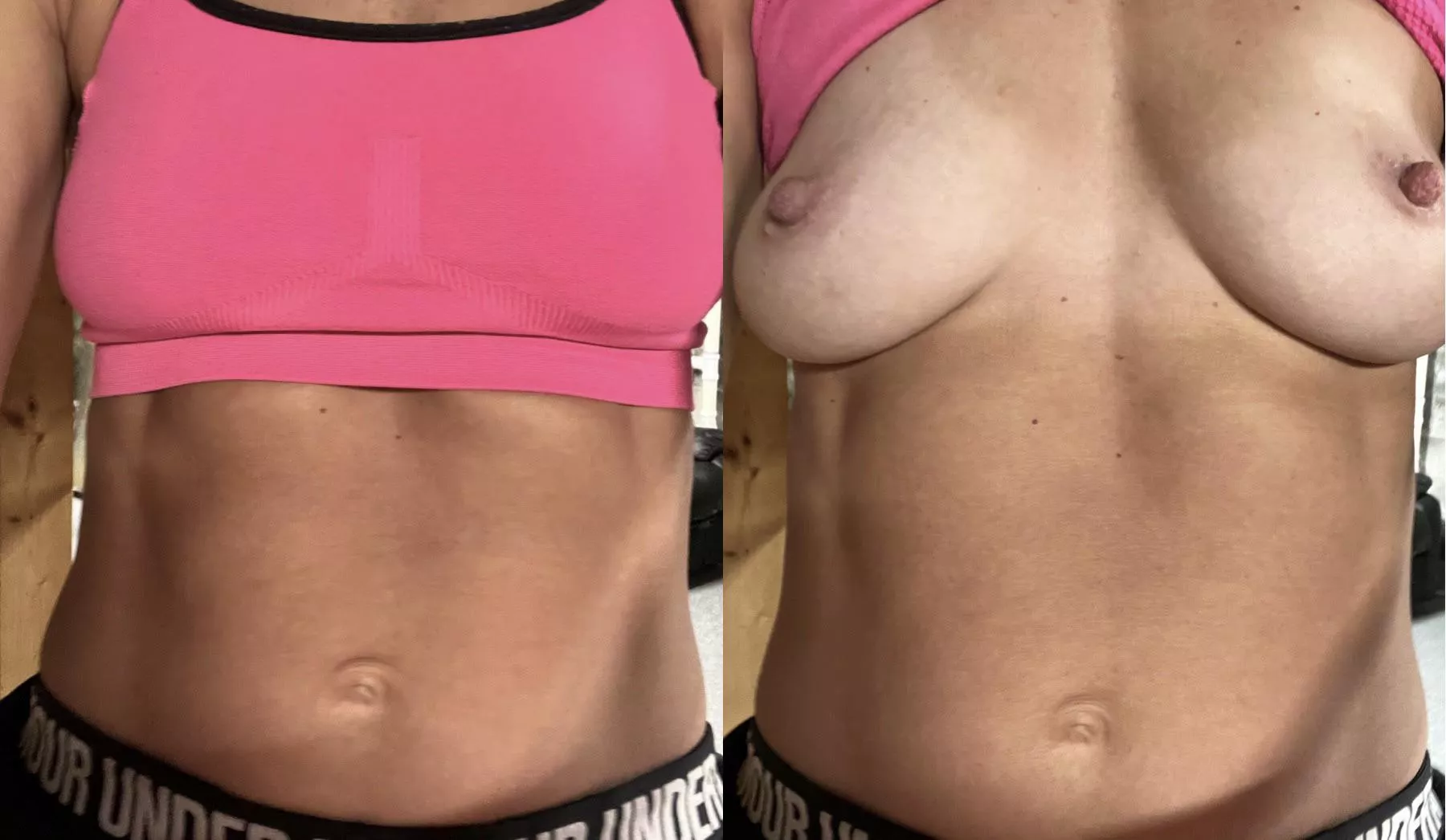 I know they aren’t big, but are they bigger than look in a sports bra