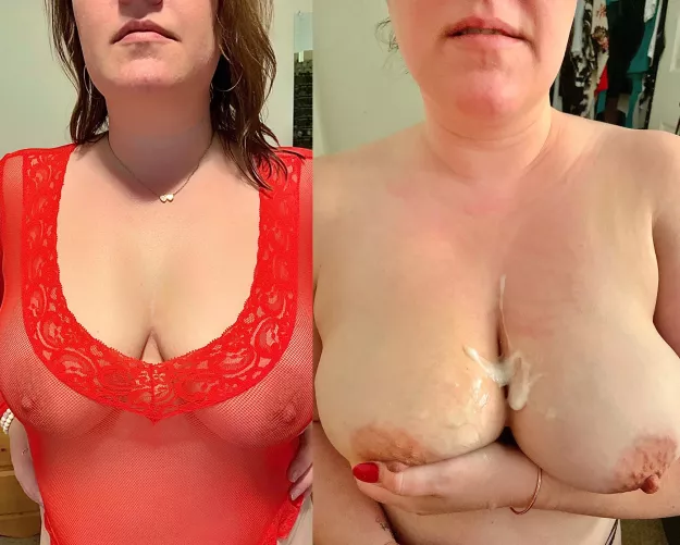 Lubed for a sloppy seconds Tit Fuck [F] 45