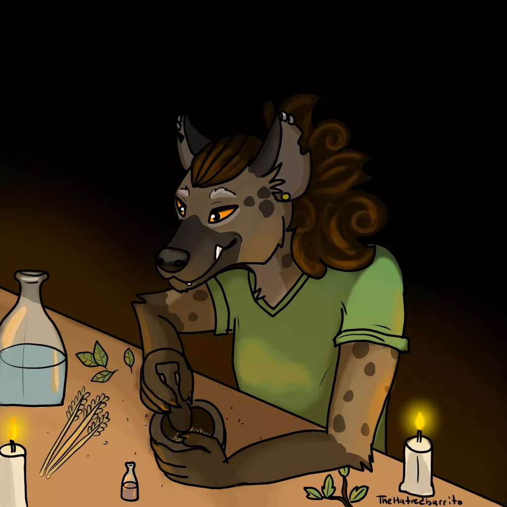 Potion making, art by me