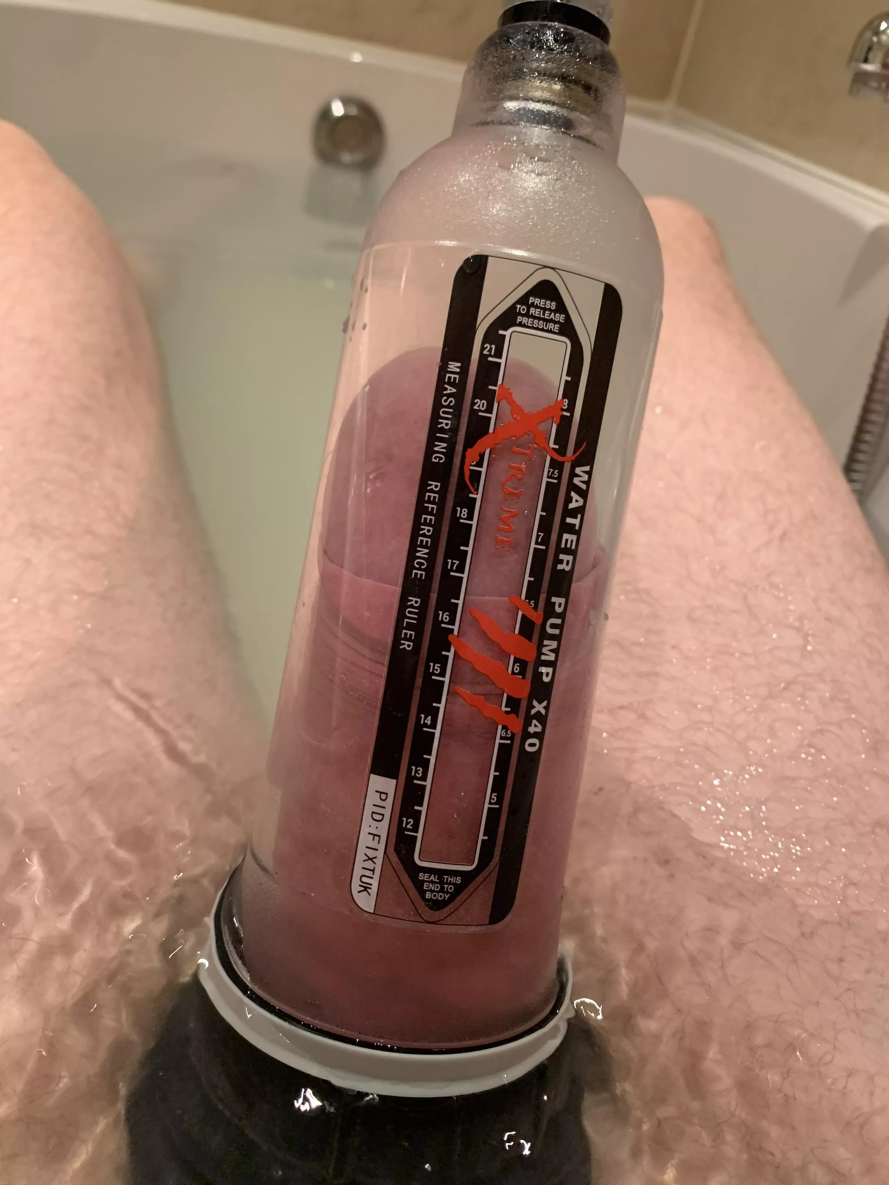 Pumped from 5 inches soft until 8 inches soft