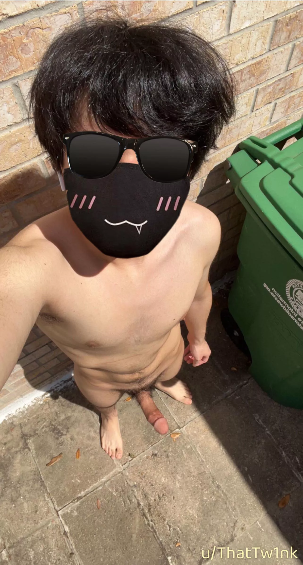 was outside recycling 😉