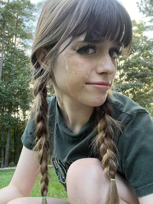 Wearing facials outside is risky business 😅