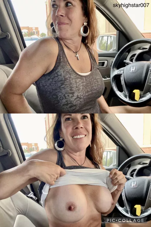 46 year old flashing MILF