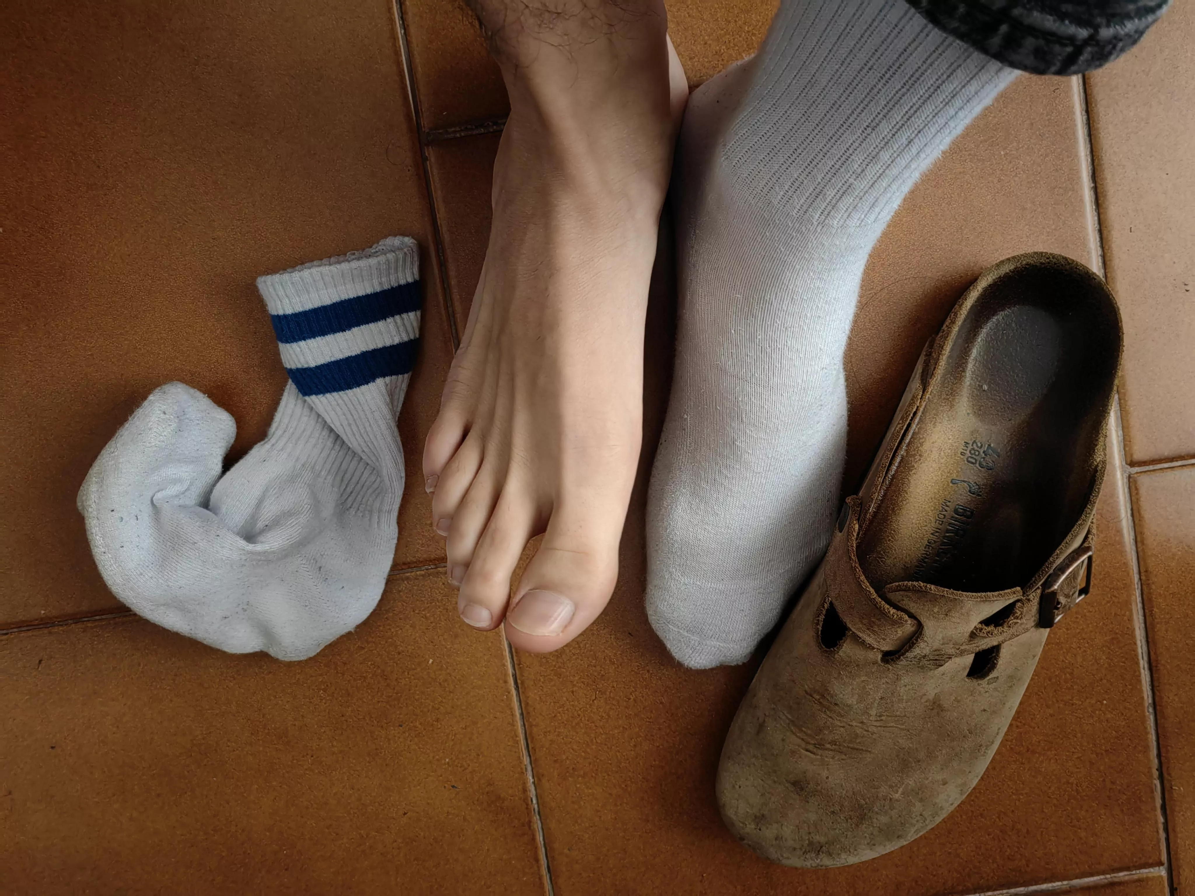 After a long day, they need to breathe 👣