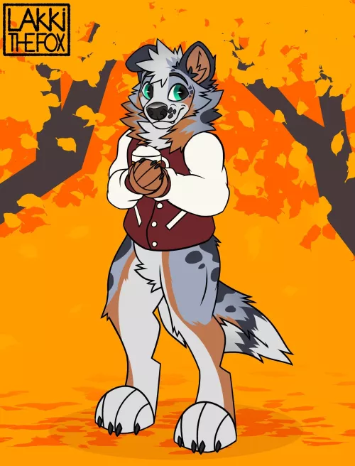 Autumn fall🎃(Art by @LakkiTheFox)