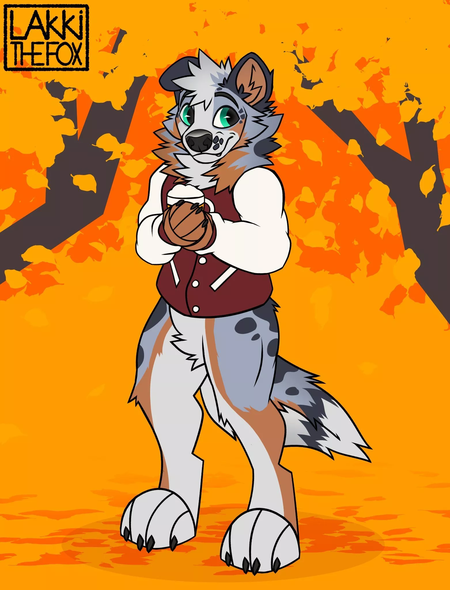 Autumn fall🎃(Art by @LakkiTheFox)
