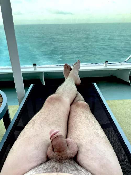 Balcony softie on a cruise