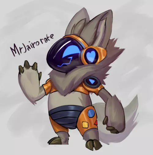 chubby baby protogen 🍭 art by me @MrJairorate on twitter