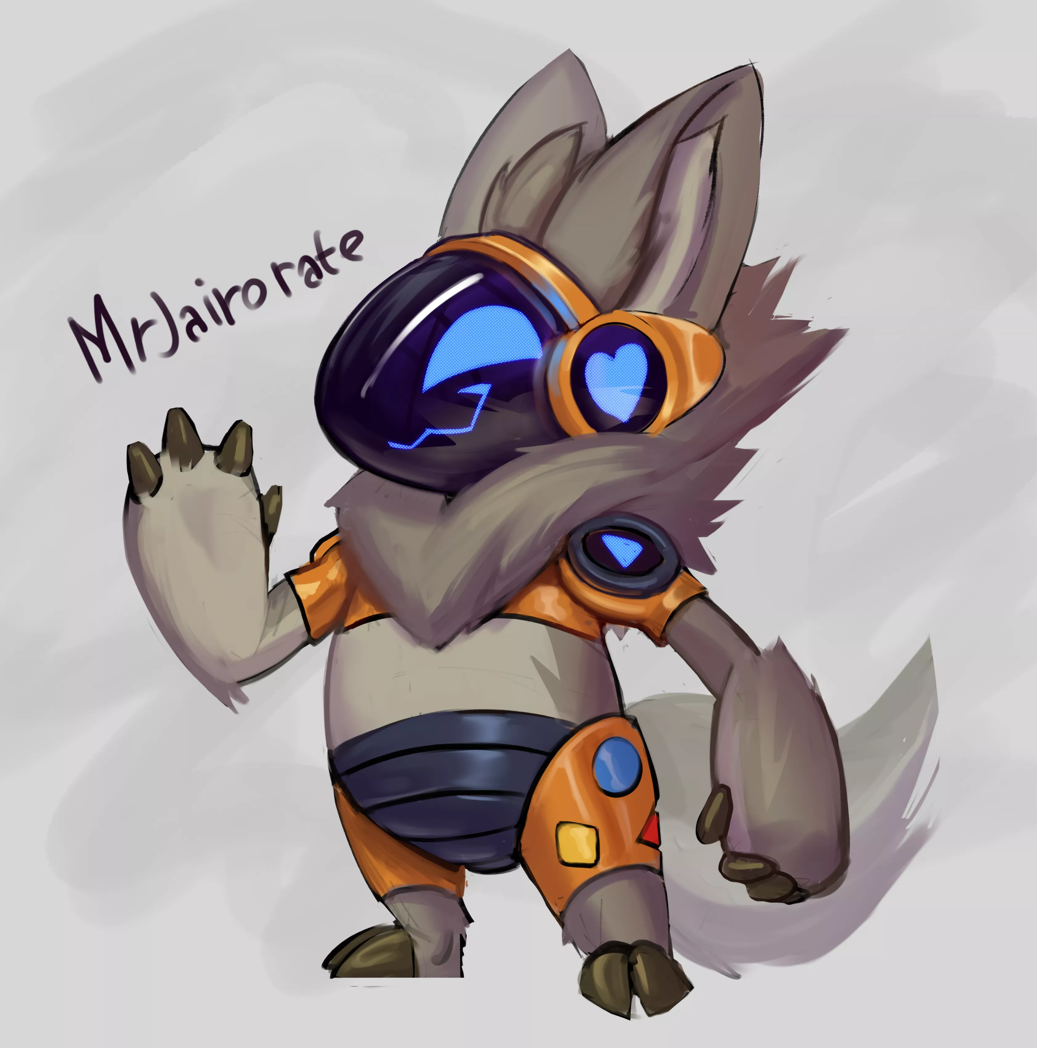 chubby baby protogen 🍭 art by me @MrJairorate on twitter