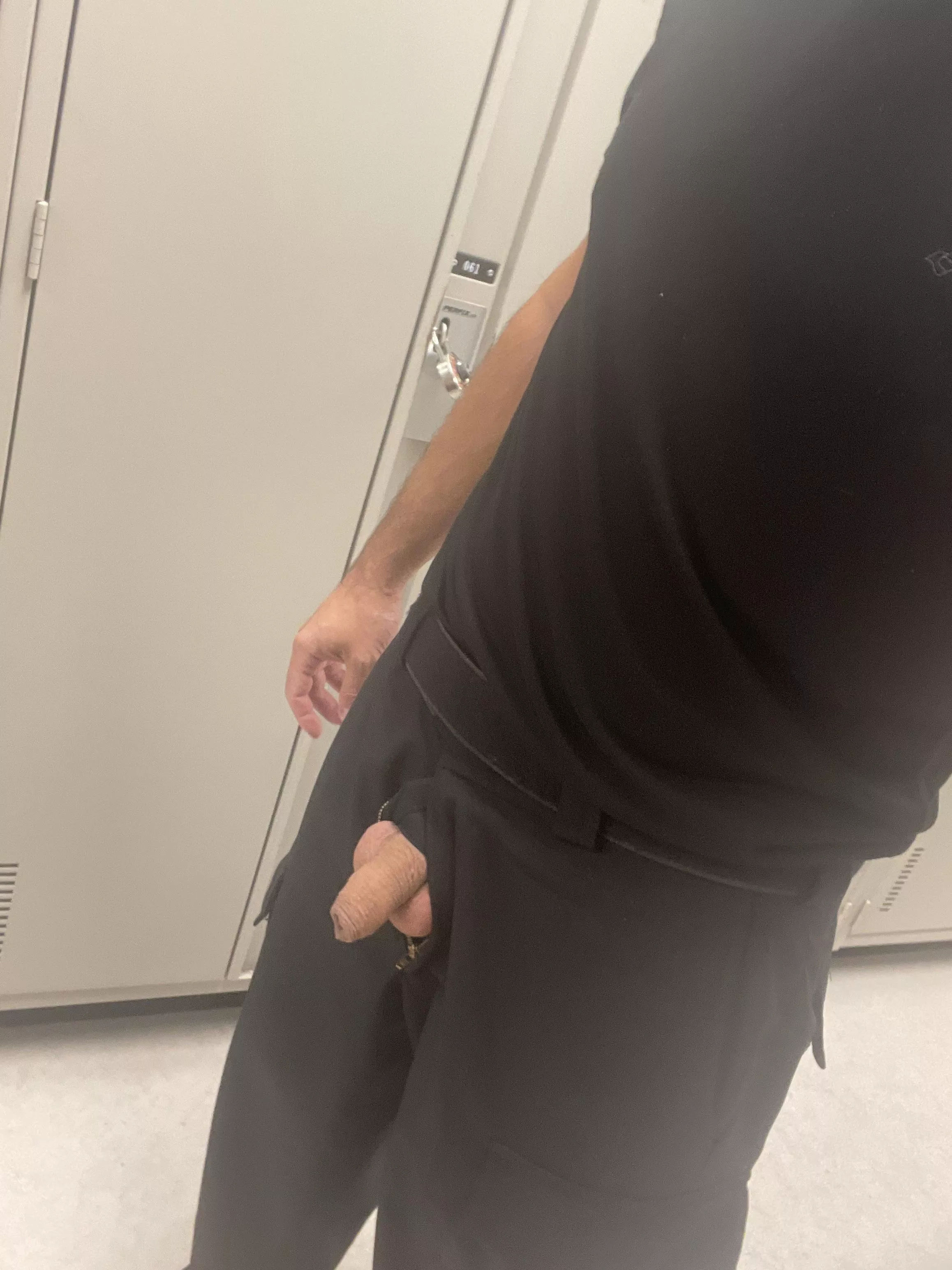 Cock out at work