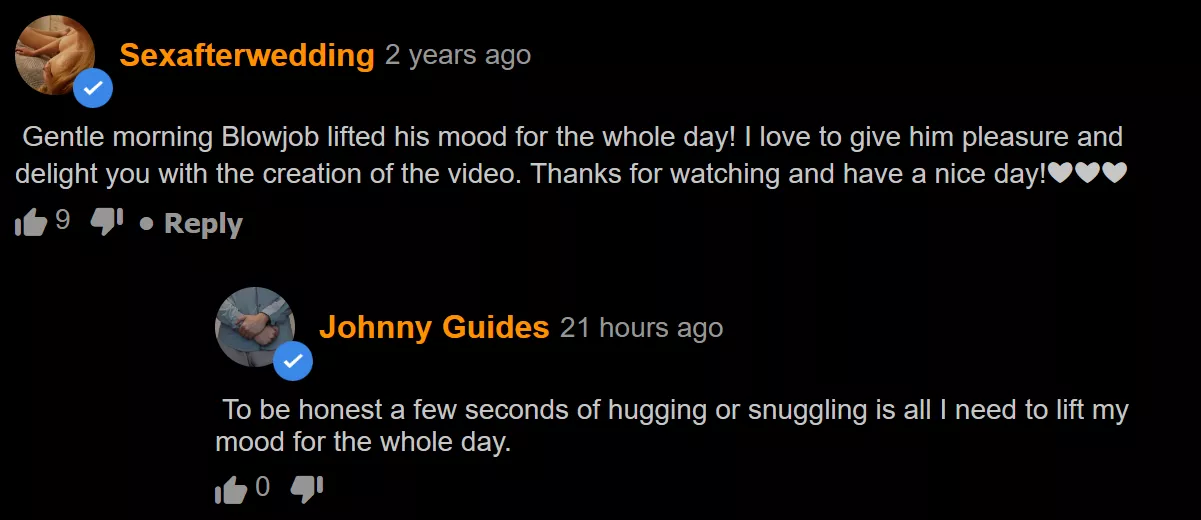 damn Johnny Guides even has a wholesome side