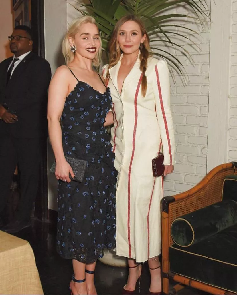 Emilia Clarke and Elizabeth Olsen would be a heavenly threesome