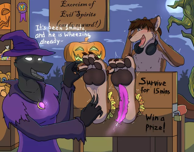 Footpaw tickling of otter sona (ych by Leroy629)