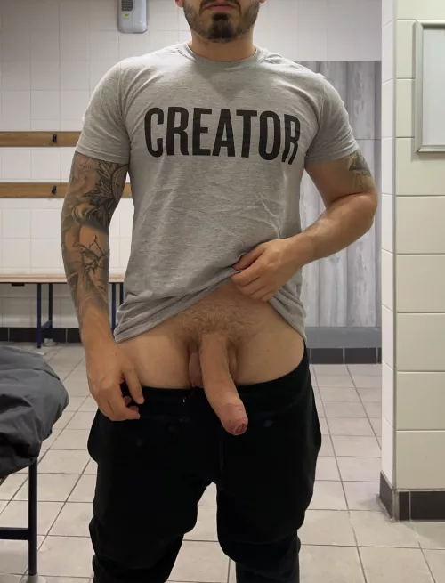 Hoping to get caught in the locker room