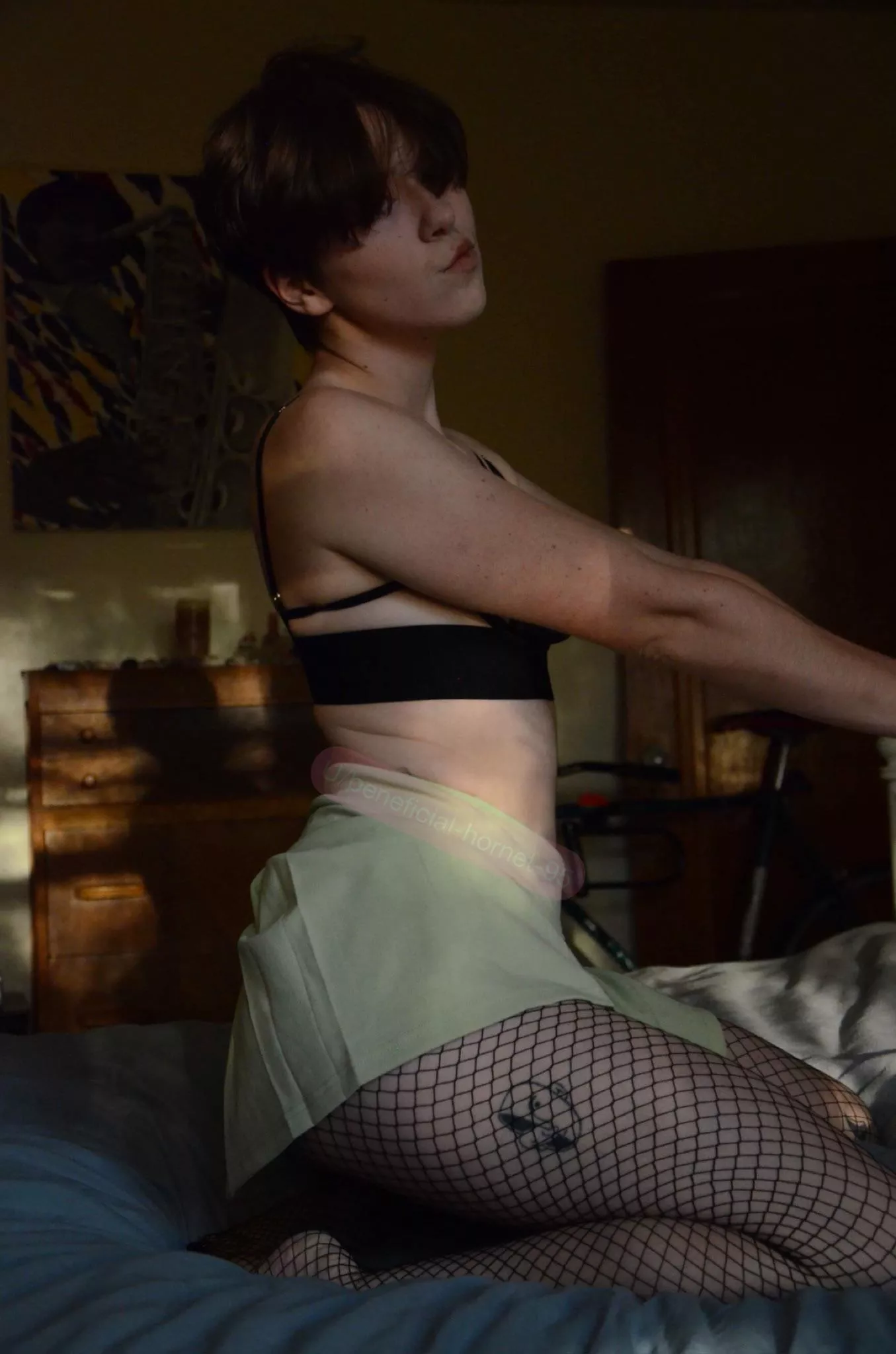 I always feel a lil extra cute when I’ve got fishnets on