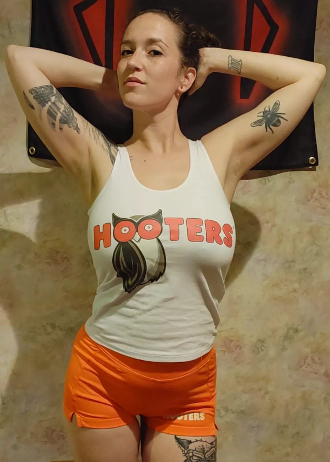 I always wanted to work at hooters but I like my tattoos more