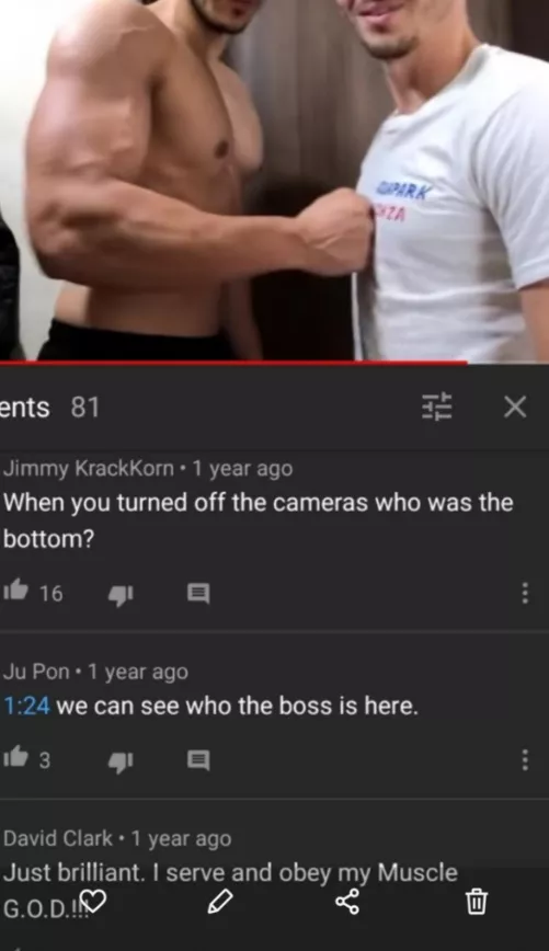 I am desperately trying to find this muscle worship video.. All i have is this pic from it please heelp😭😭