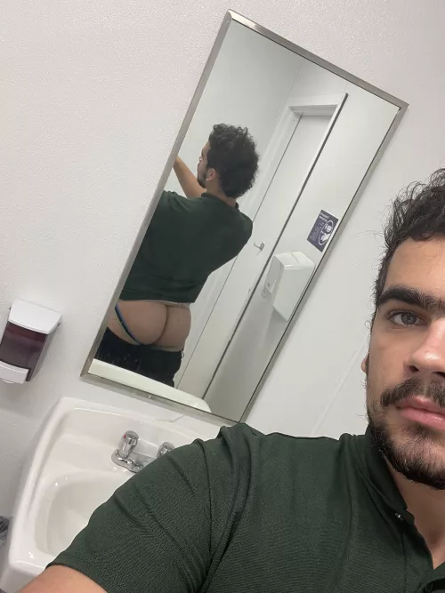 I love wearing my jockstrap to work