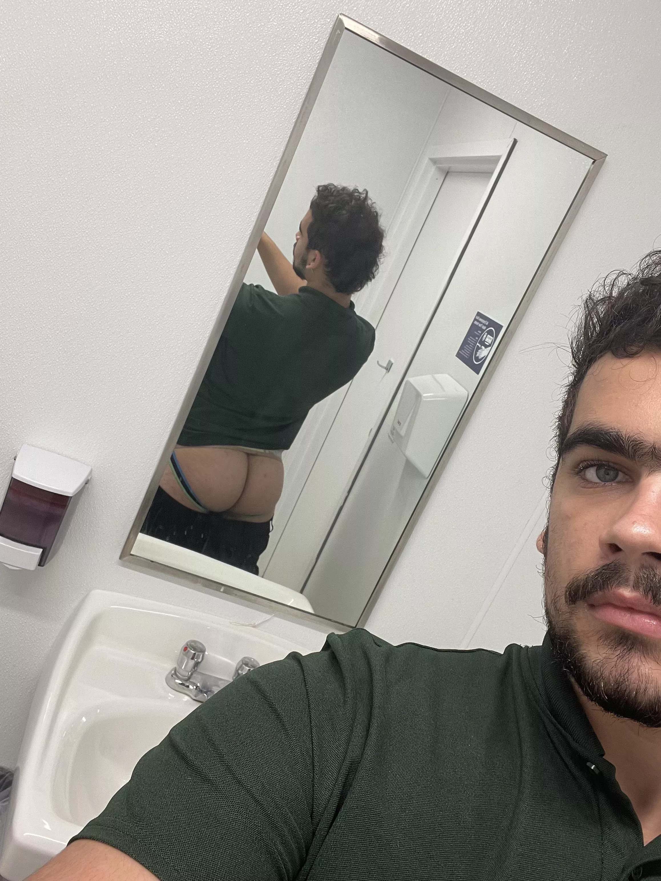 I love wearing my jockstrap to work