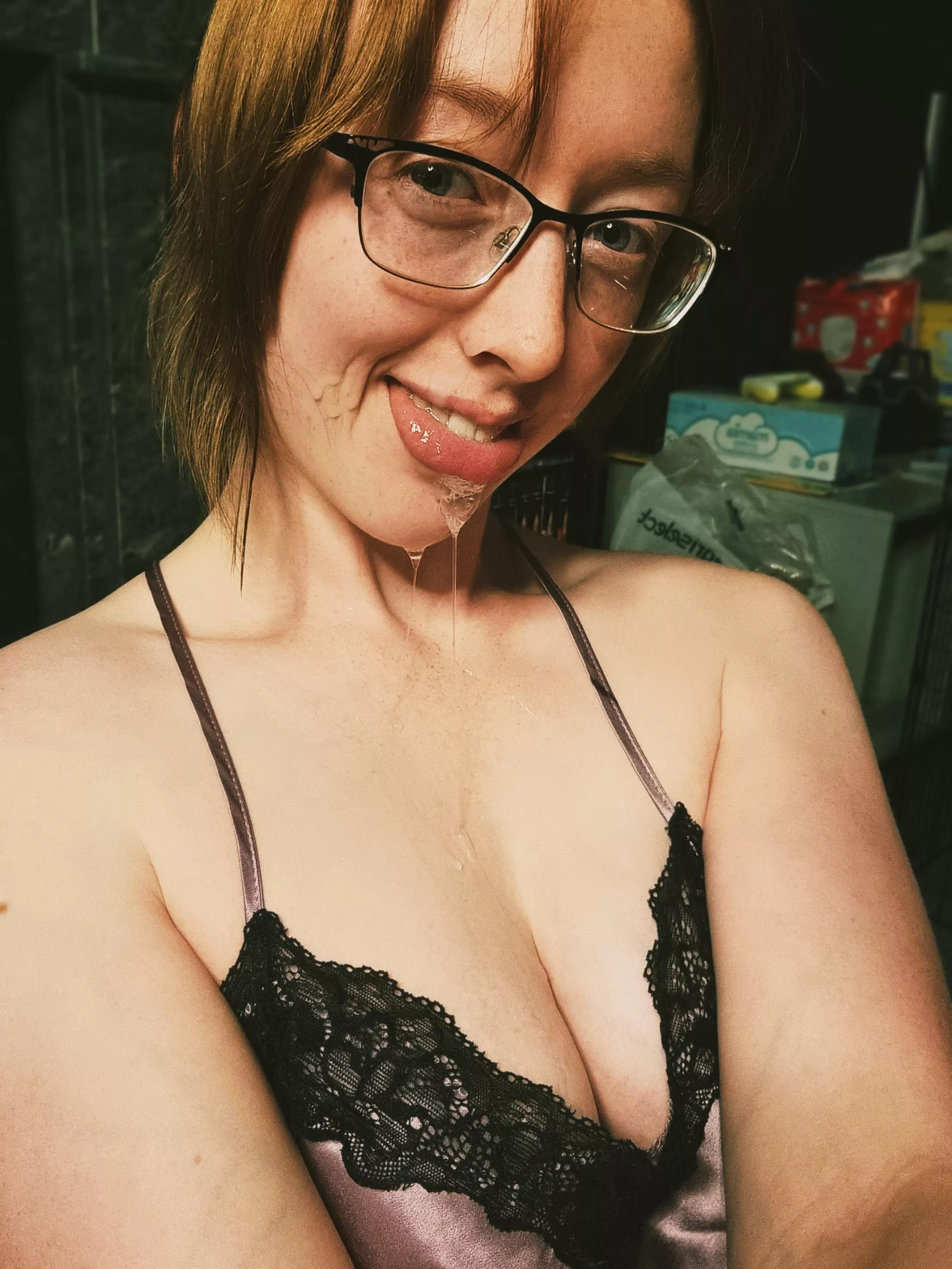 I've got a little more than spit on my face. Hello again!