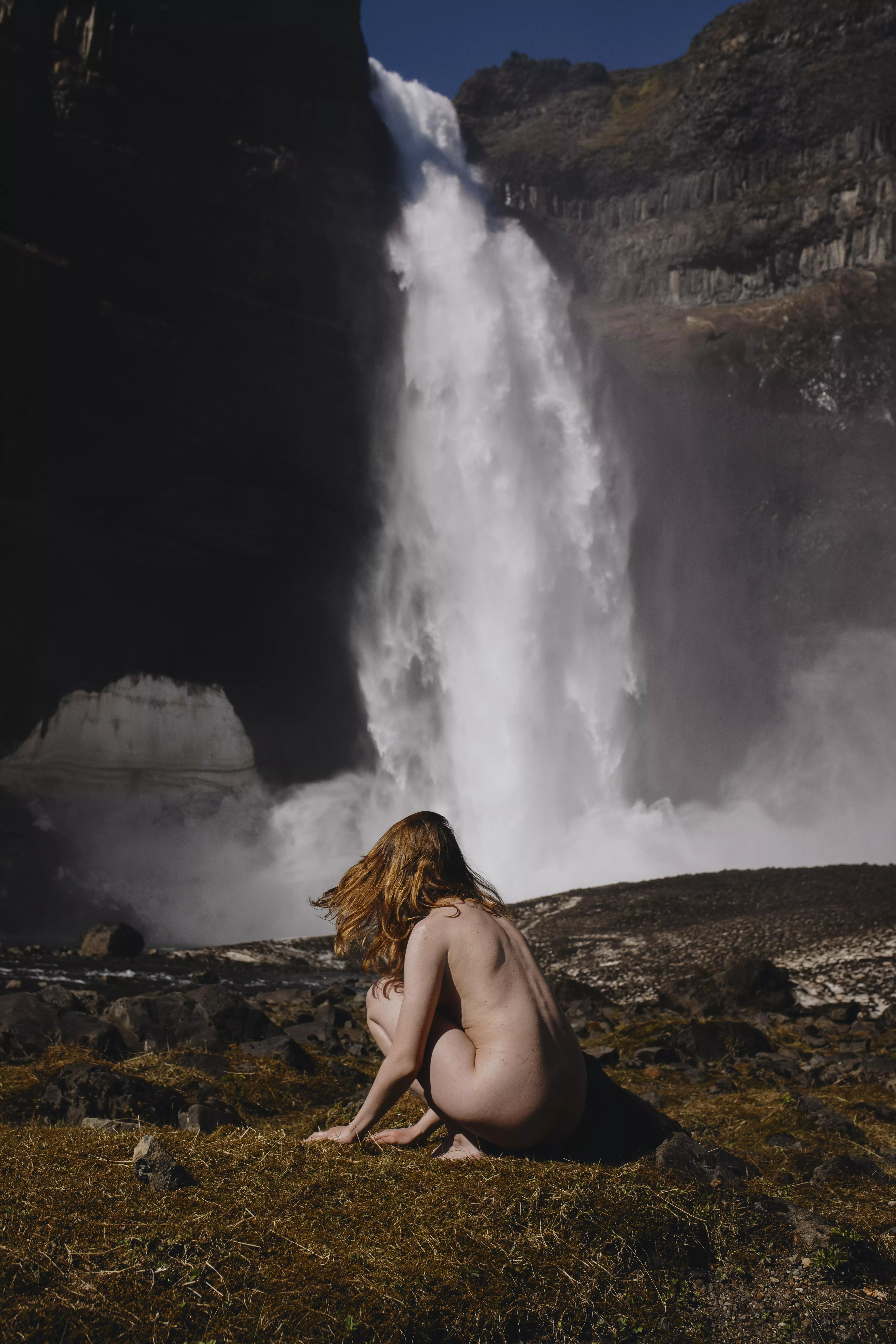 me near waterfall in Iceland by Anastasia Mihaylova