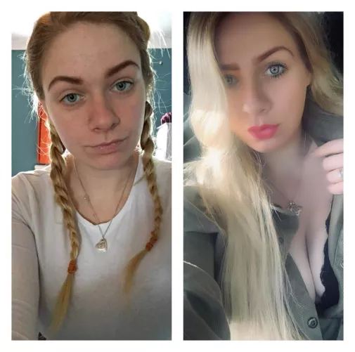 My before and after 😘, what do you think so far?