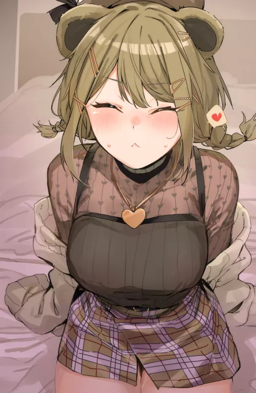 Oh you want a kiss? You didn't have to put so much effort! You're such a good girl, ofc Master will kiss you all you want~ *Kisses*