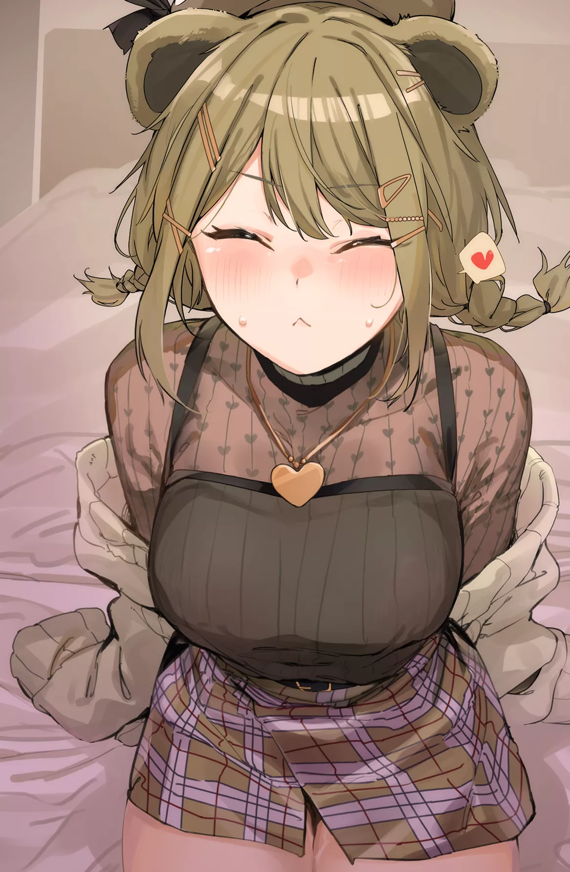 Oh you want a kiss? You didn't have to put so much effort! You're such a good girl, ofc Master will kiss you all you want~ *Kisses*