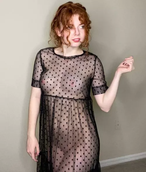 polka dot redhead