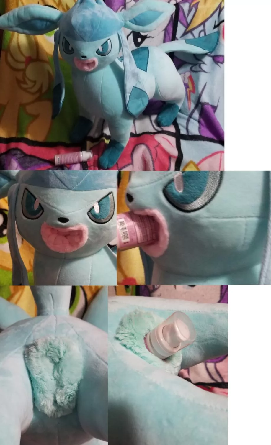 Recently commissioned NSFW fuckable female feral Pokemon eeveelution life size Glaceon with useable mouth and canine pussy/cookie [f] (Furrysale)