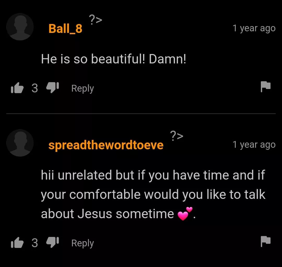 See is good and all but have you heard of our lord and savior Jesus Christ?