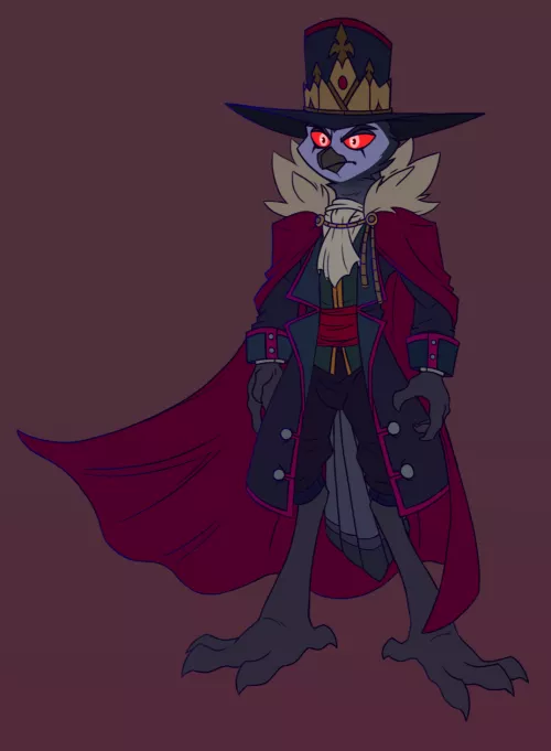 Stolas from Helluva Boss in my style. (Art by Me) [OC]