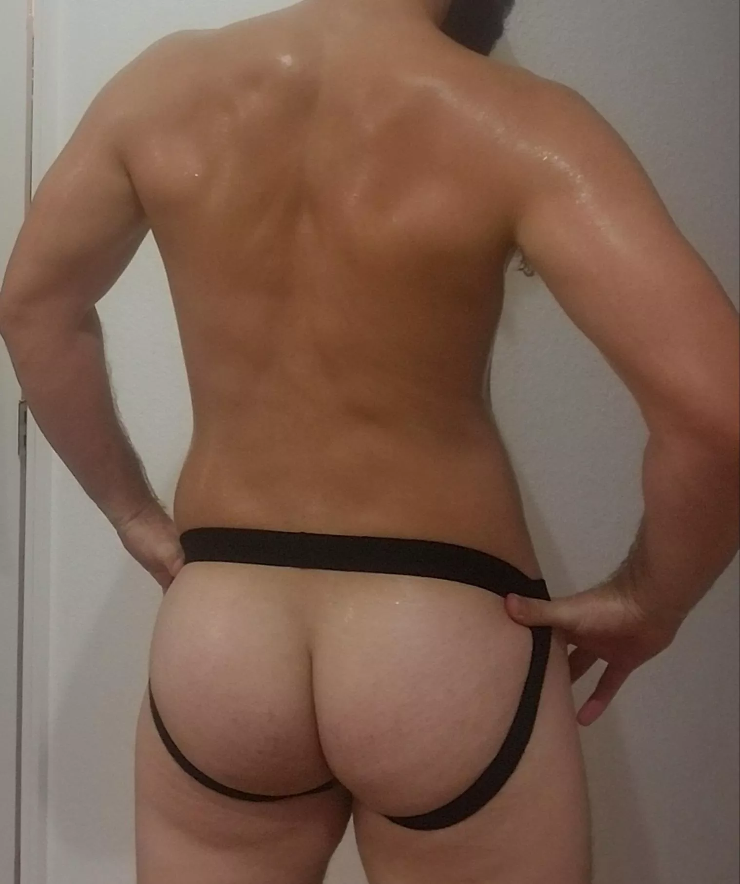 Sweaty post-home workout