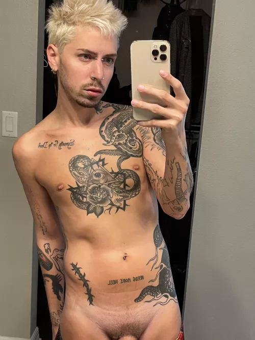 Tatted twink