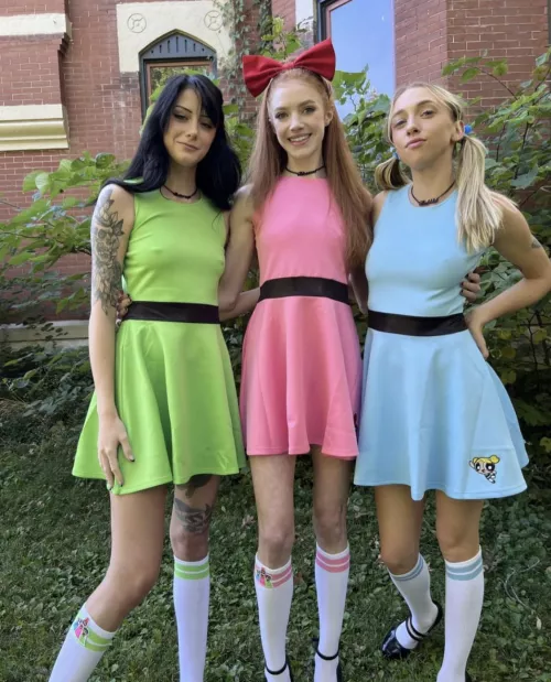 Three sets of cute pokies.