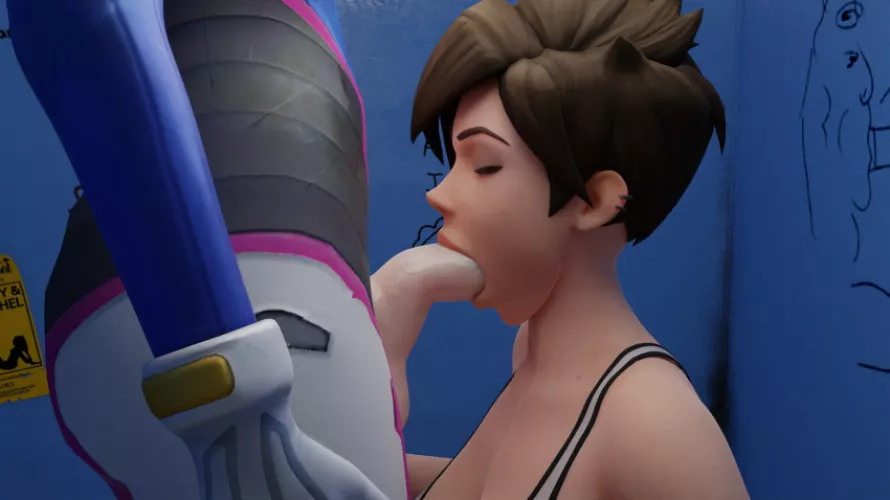 Tracer saw the bulge in dvas suit and had to be a team player