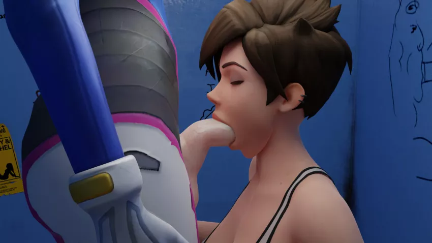 Tracer saw the bulge in dvas suit and had to be a team player