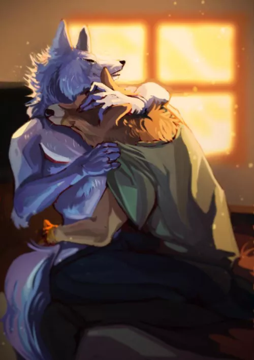 Wolf boyfriends <3 (art by me)