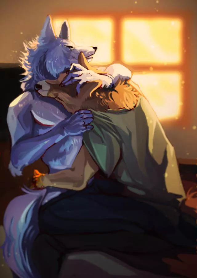 Wolf boyfriends <3 (art by me)